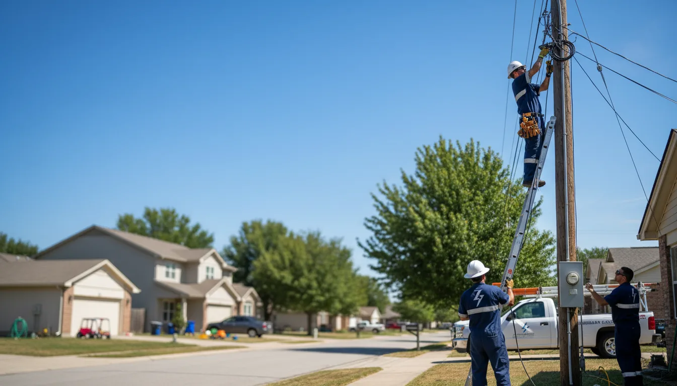 Residential electrician providing installation services in Clarence, IA